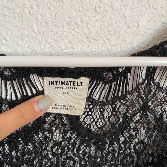 *HOST PICK!* Free People Black Peekaboo Slip Dress - Picture 4 of 14